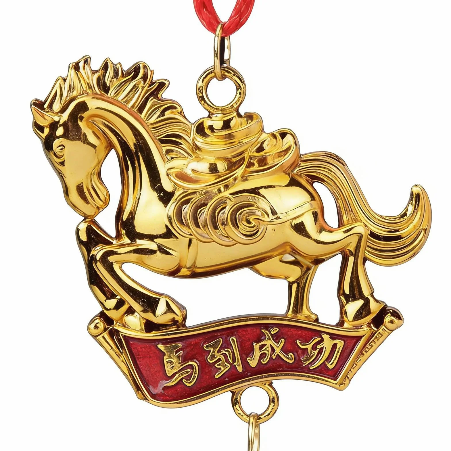 Adorno de caballo de Año Nuevo chino, decoración de temporada para hogar, puerta, oficina