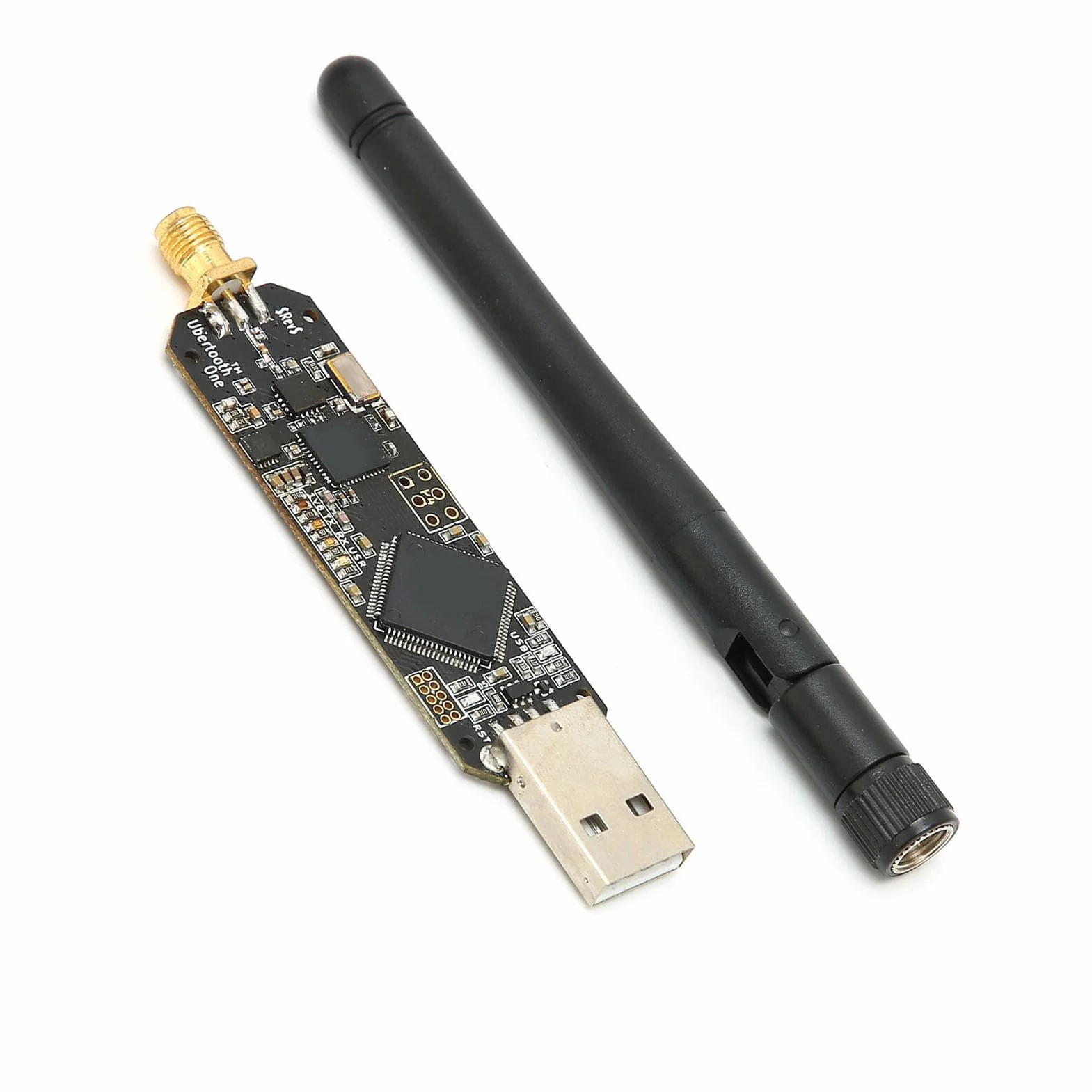 SENECESLI Ubertooth One Module Dispositivo de Prueba de Alta Sensibilidad para Plataforma de Desarrollo Inalámbrico de 2,4 GHz, con Antena y Receptor