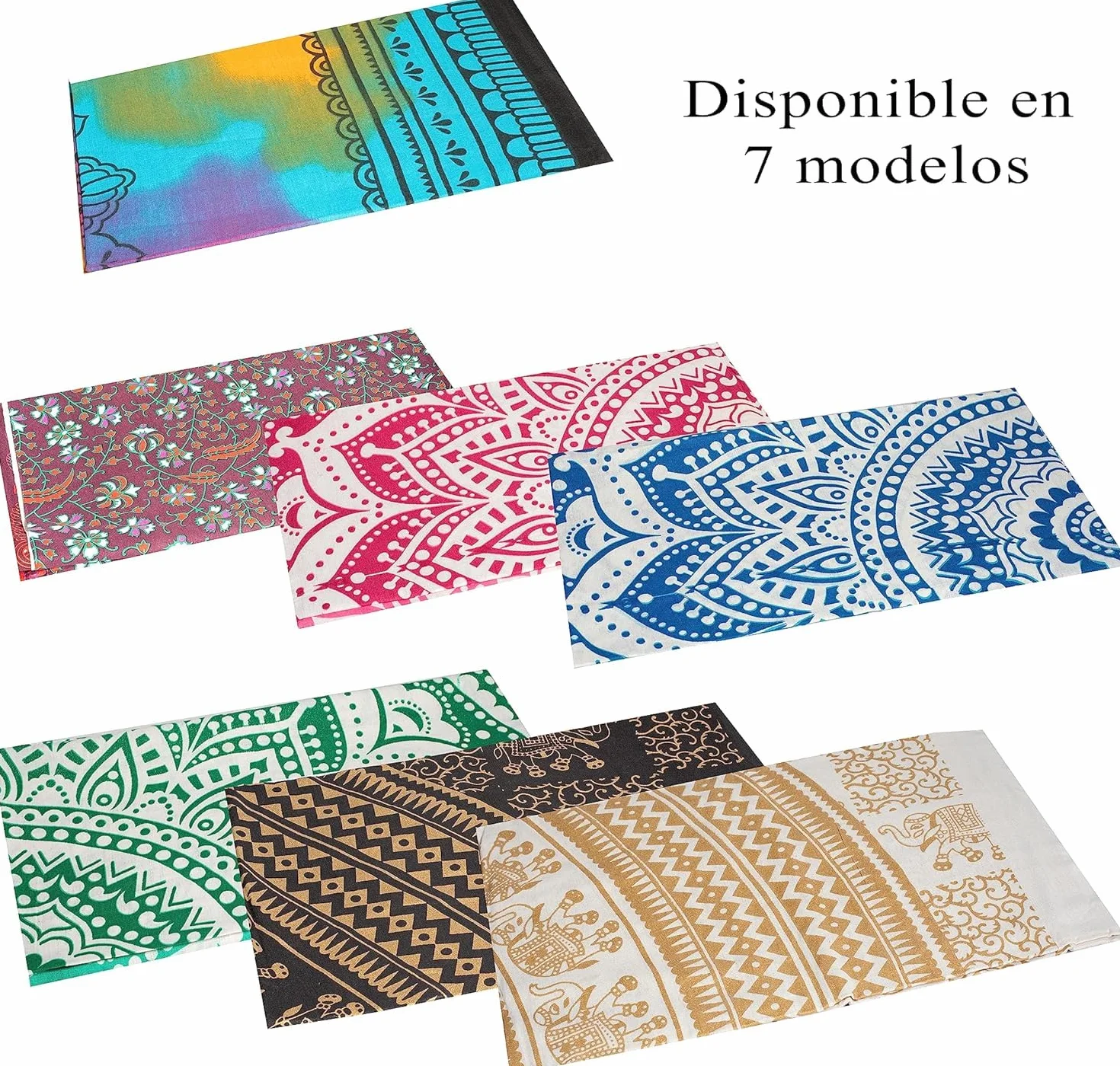 BRICOMIRAS Tapiz de Playa Grande antiarena Mandala 2X Verde