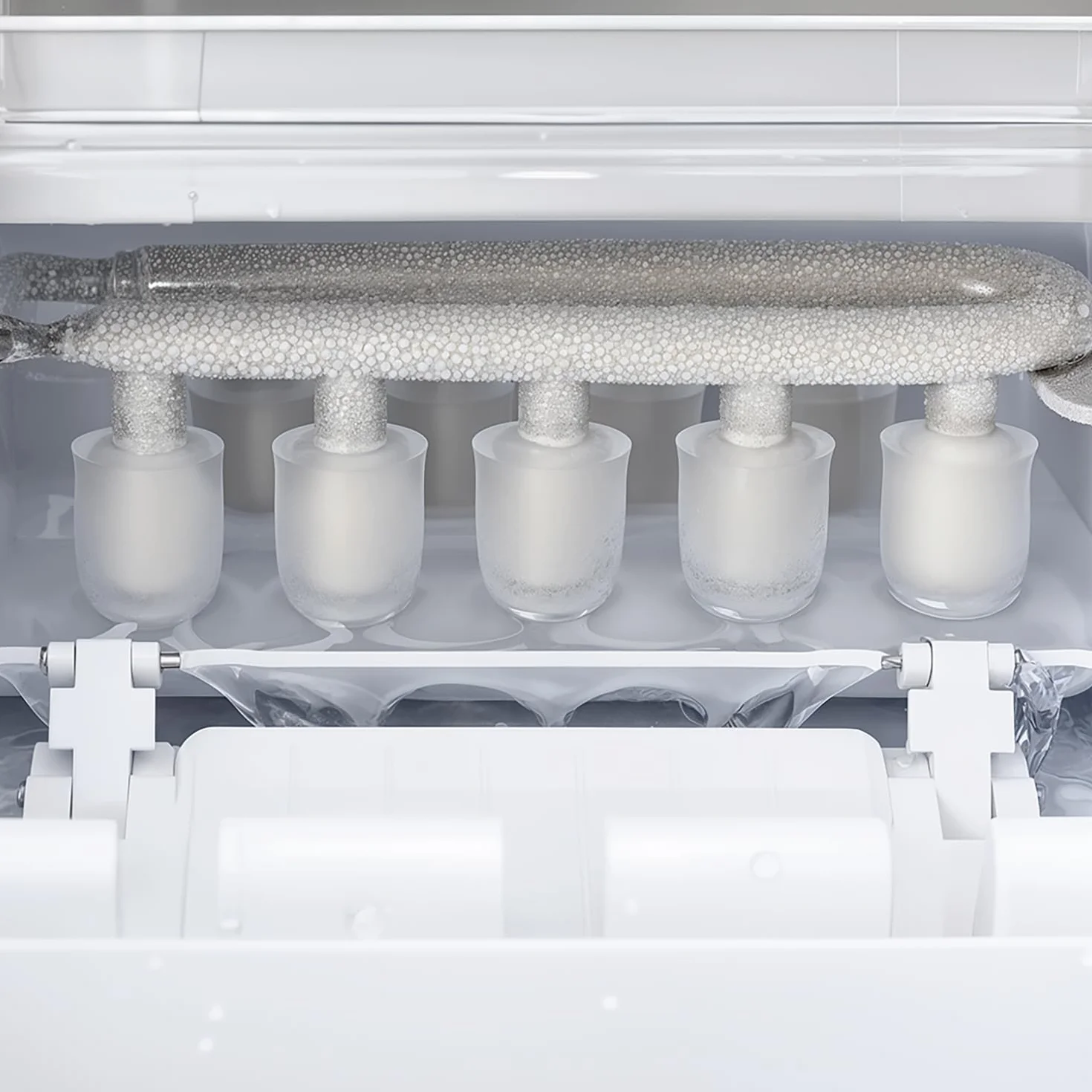 H.Koenig KB14 Máquina para Hacer Hielo Silenciosa 120 W 12 kg Acero Inoxidable Gris