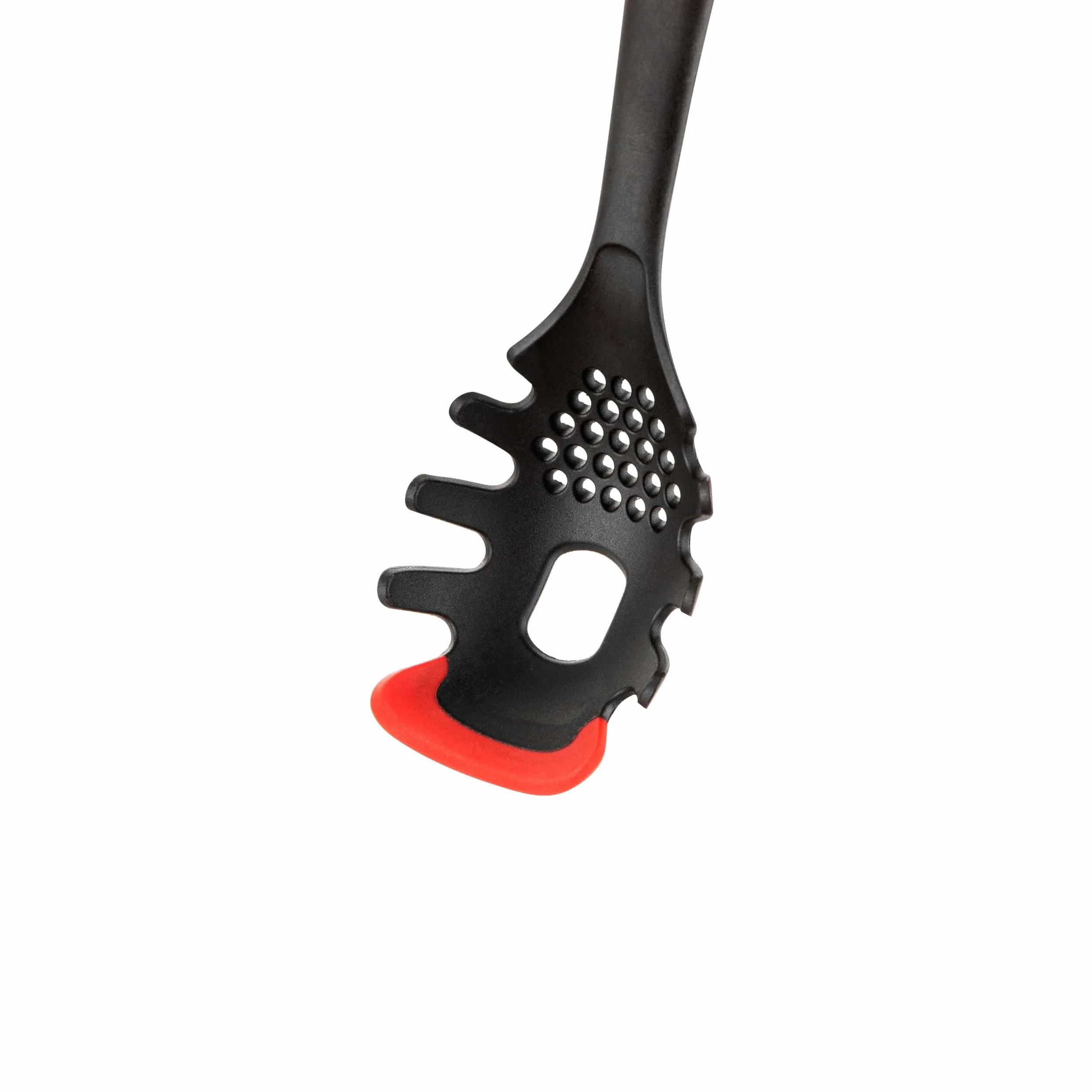 FLORINA Servidor Spaguettis de Silicona 33 cm Tenedor MARS Mango Soft-Touch Antideslizante Resistente al Calor Aptó para Lavavajillas Rojo-Negro