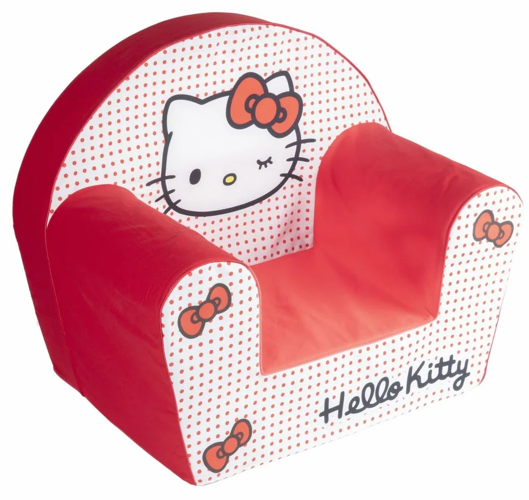 Sillón Infantil Hello Kitty Cómodo y Seguro para Habitaciones y Juegos