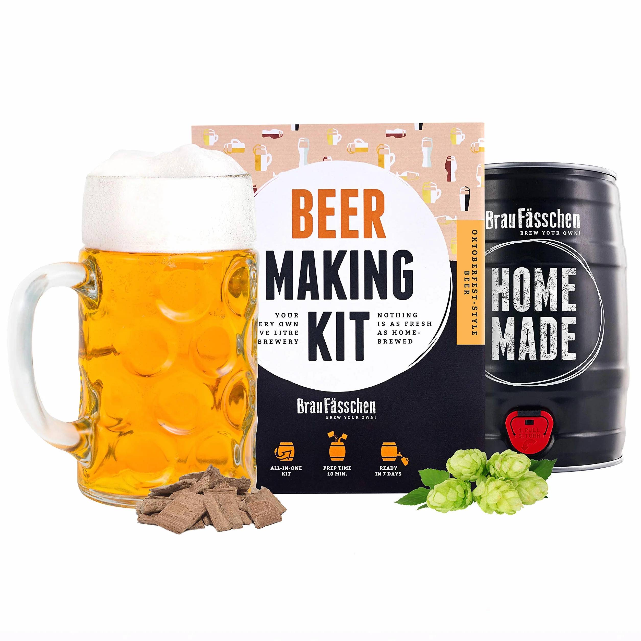 Brewbarrel Braufässchen Kit Cerveza Oktoberfest 7 Días Alemania