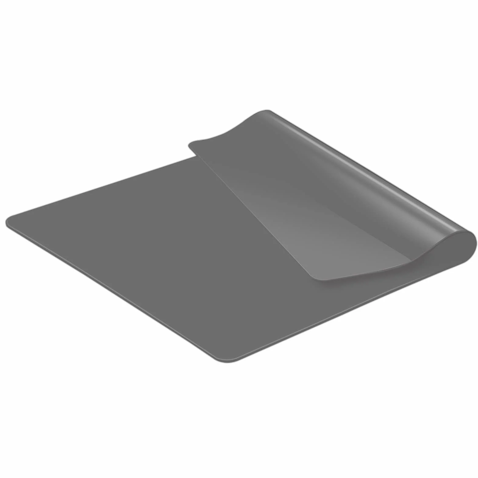 Alfombrilla de silicona grande, alfombrilla antideslizante, resistente al calor, antiadherente, base de silicona, alfombrilla de trabajo (gris, 40 x 30 cm)