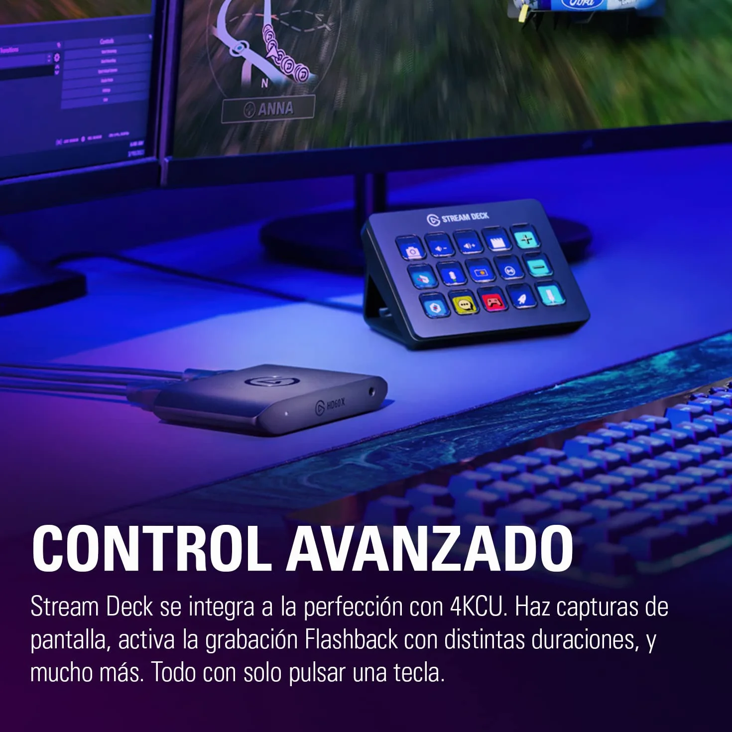 Elgato HD60 X - Haz streaming y graba a 1080p60 HDR10 o 4K30 con latencia ultrabaja en PS5|Pro, PS4|Pro, Xbox Series X|S, Xbox One X|S, Nintendo Switch 2, en OBS y otros, funciona con PC y Mac