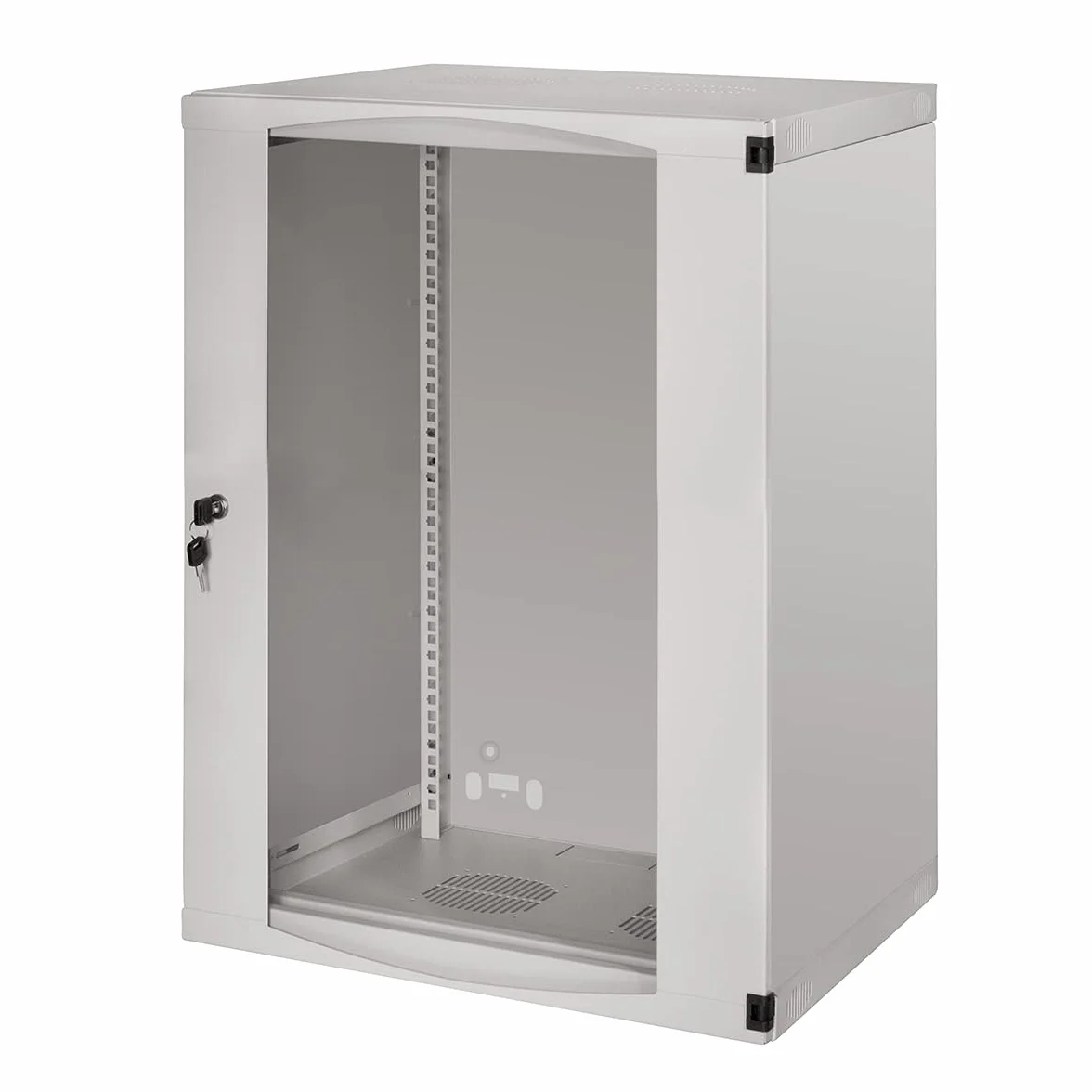 Logilink 48,30cm (19") Wandverteiler, Einteilig, 15 He, Lichtgrau (ral7035), 1,2 Mm Stahl, Unmontiert, Pulverbeschichteter - 1 St?ck (w15f64g)