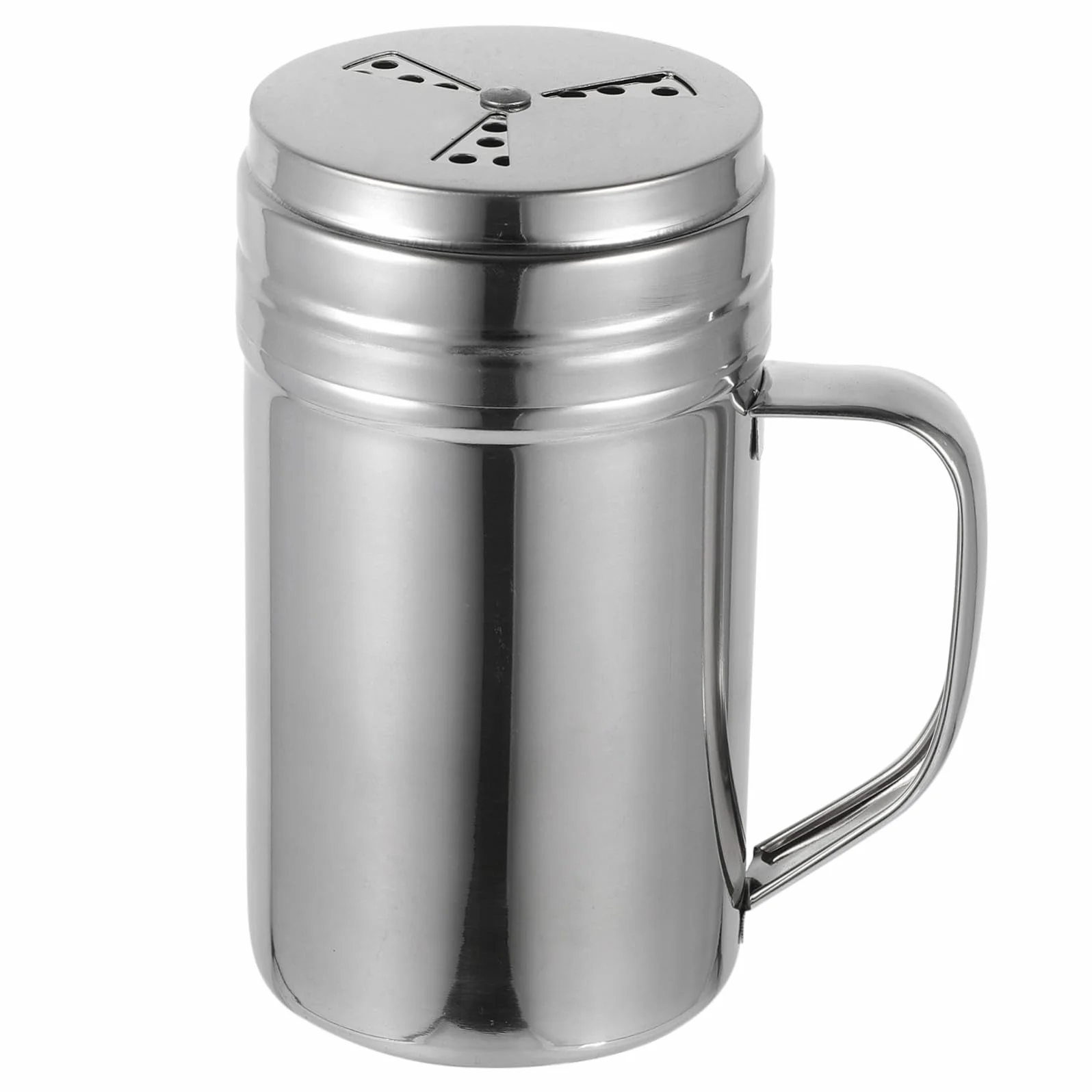 DOITOOL Saleros y Pimenteros de Acero Inoxidable 304 Agitador, Tarro Grande Multiuso Mango, para Cocina y Comedor, Recipiente para Condimentos Domésticos y Restaurantes