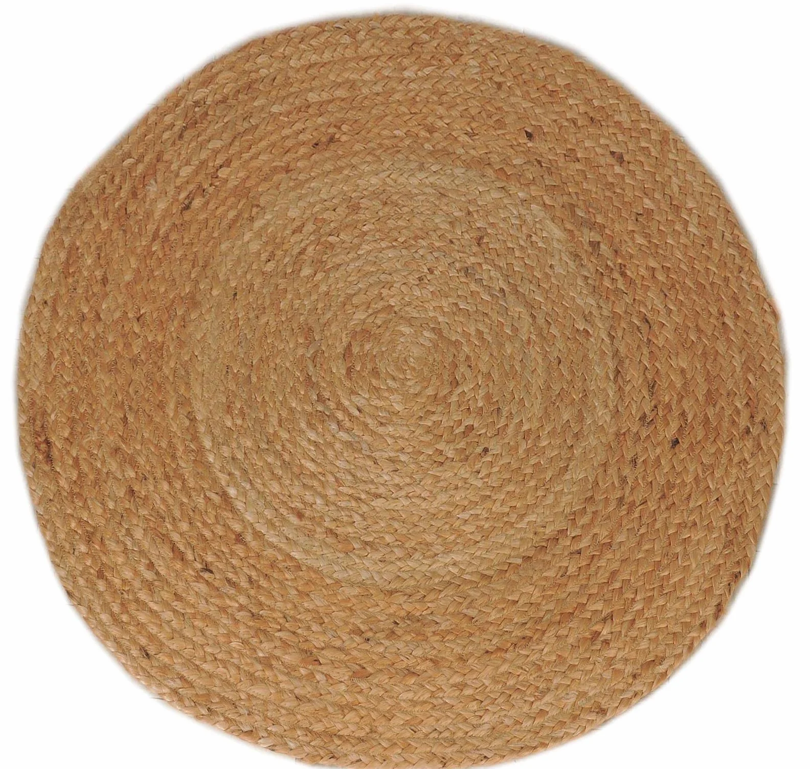 Atout Ciel - Alfombra Redonda de Yute Natural, 80 cm, Color Beige