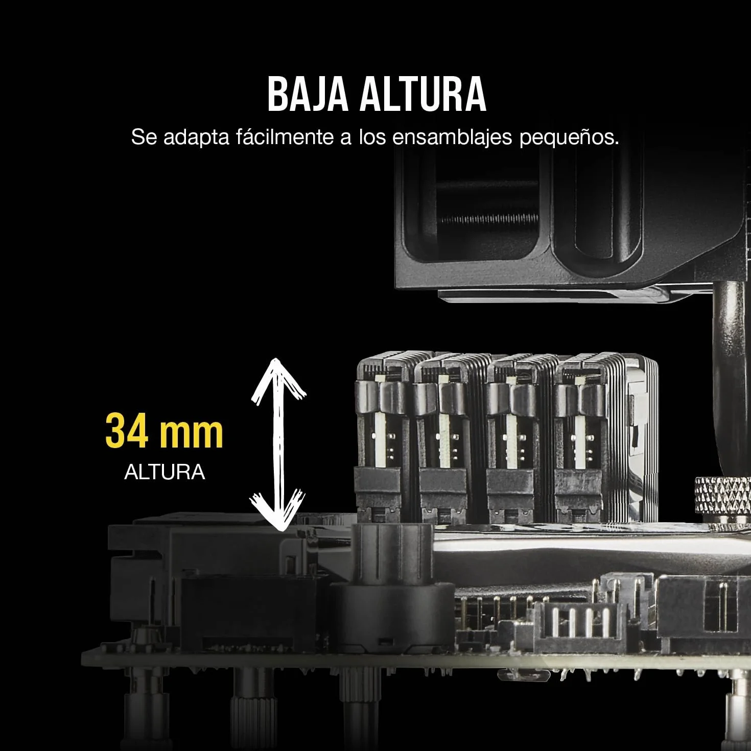 CORSAIR Vengeance LPX DDR4 RAM 32GB (2x16GB) hasta 3200MHz CL16-20-20-38 1.35V Intel AMD Memoria de Ordenador de Sobremesa - Negro (CMK32GX4M2E3200C16)