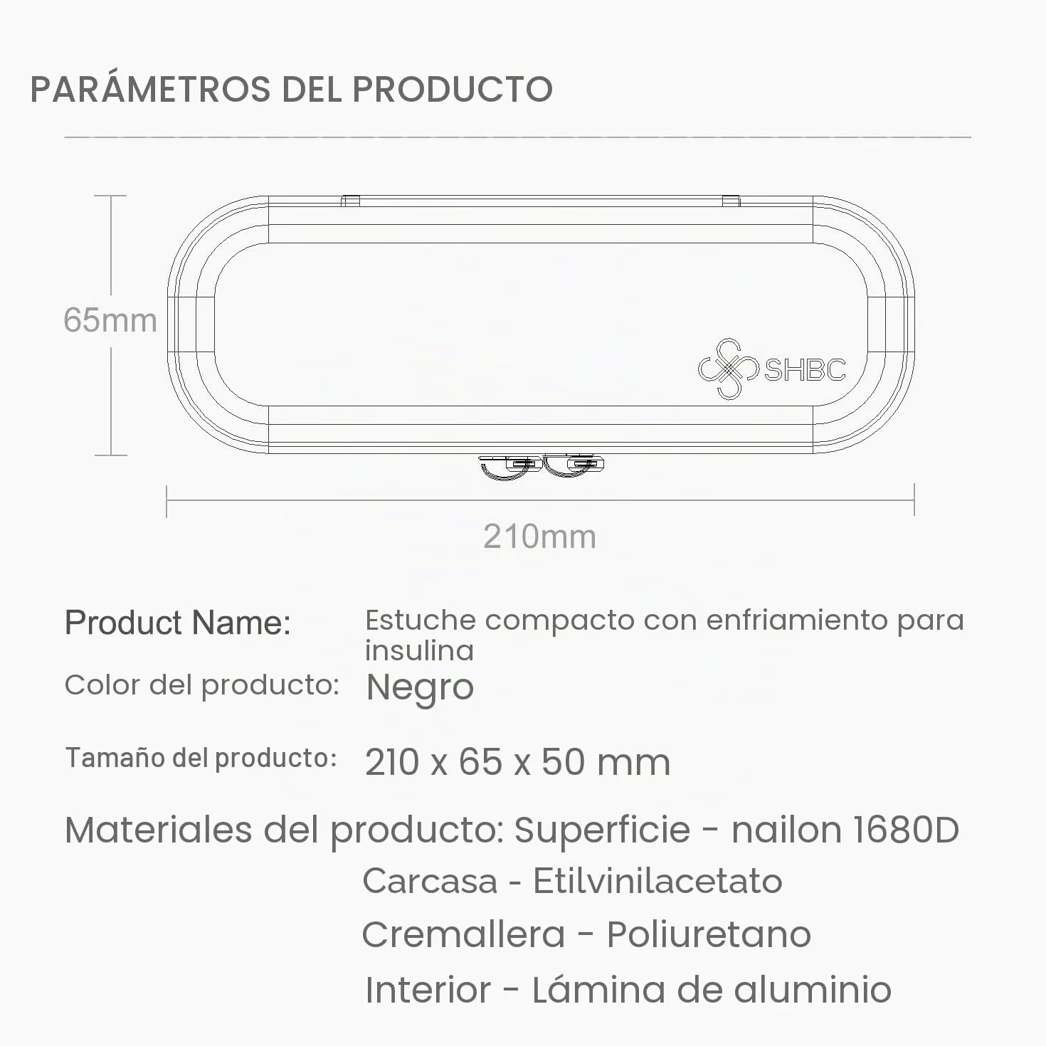 SHBC Caja compacta refrigerador insulina diabéticos trabajo hogar escuela oficina aislamiento enfriamiento medicamentos
