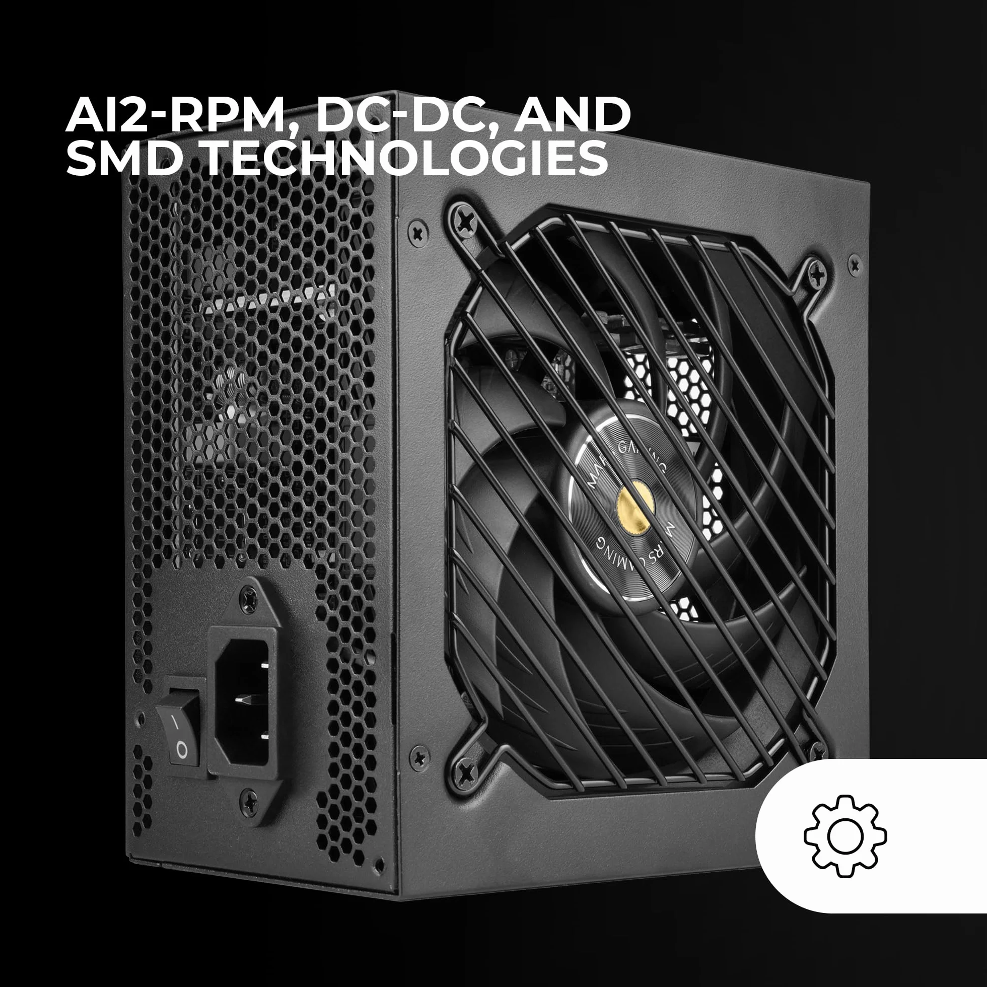 Mars Gaming MPB550SI, Fuente Alimentación ATX 550W, 7 Años Garantía, 80Plus Bronze 230V, 90% Eficiencia, Ventilador SI Extreme Silence, Tecnologías AI2-RPM,Condensadores Japoneses, Negro