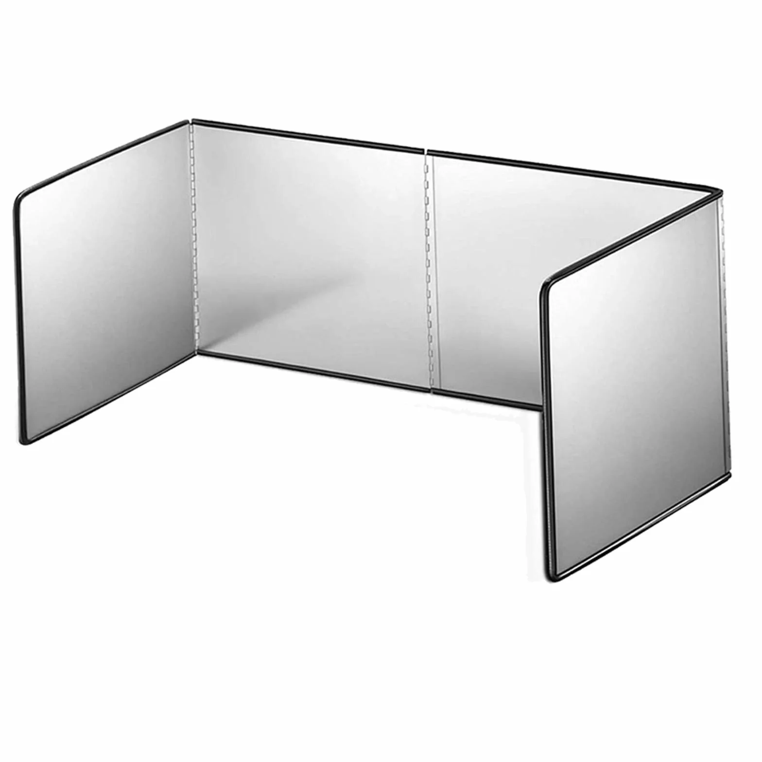 Protector de Salpicaduras Cocina 80x40x30cm Pantalla Antiadherente Tres Lados Grasa Funda Plegable