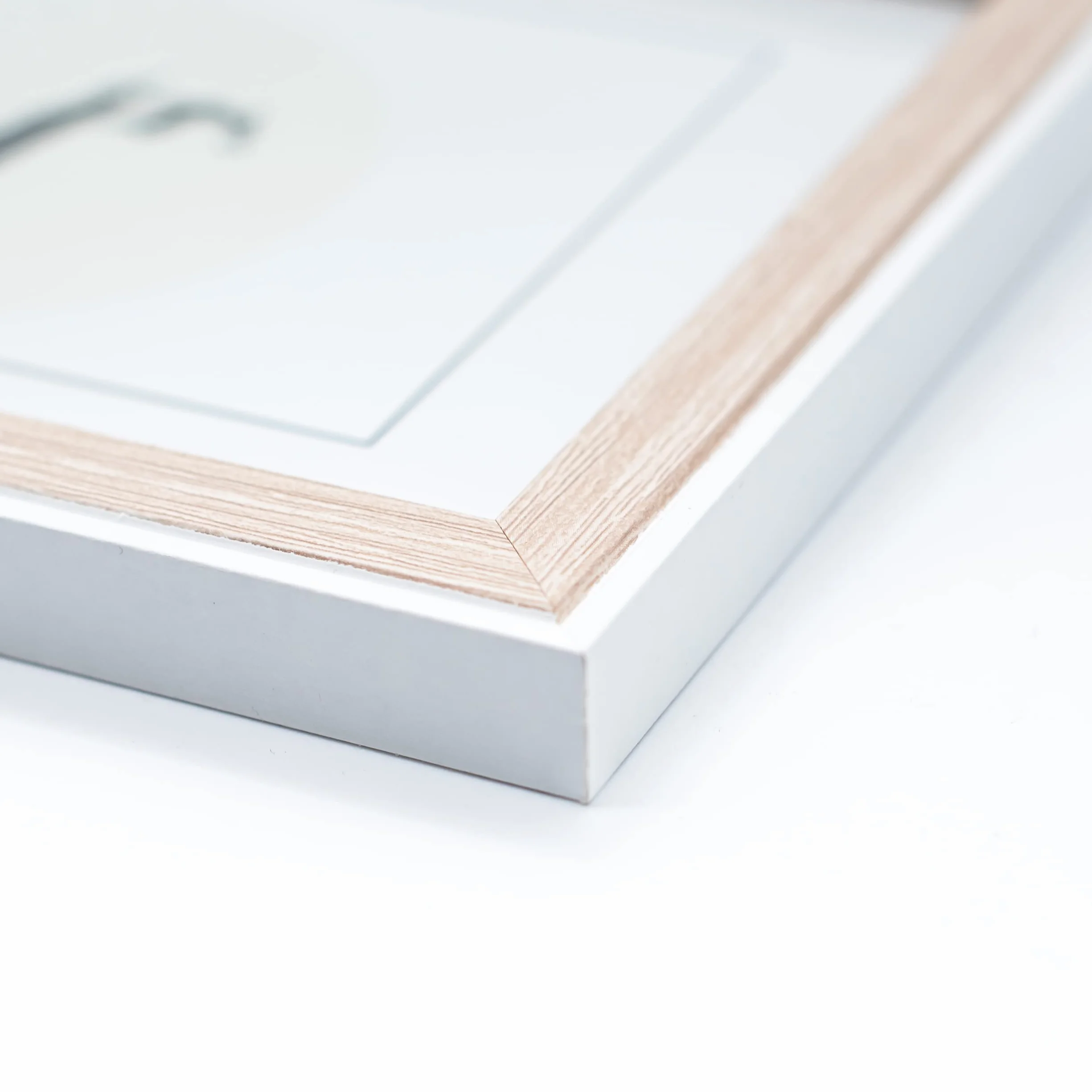 BESCH Marco de Foto 13x18cm Madera Blanca 5x7 Pulgadas Soporte de Pie