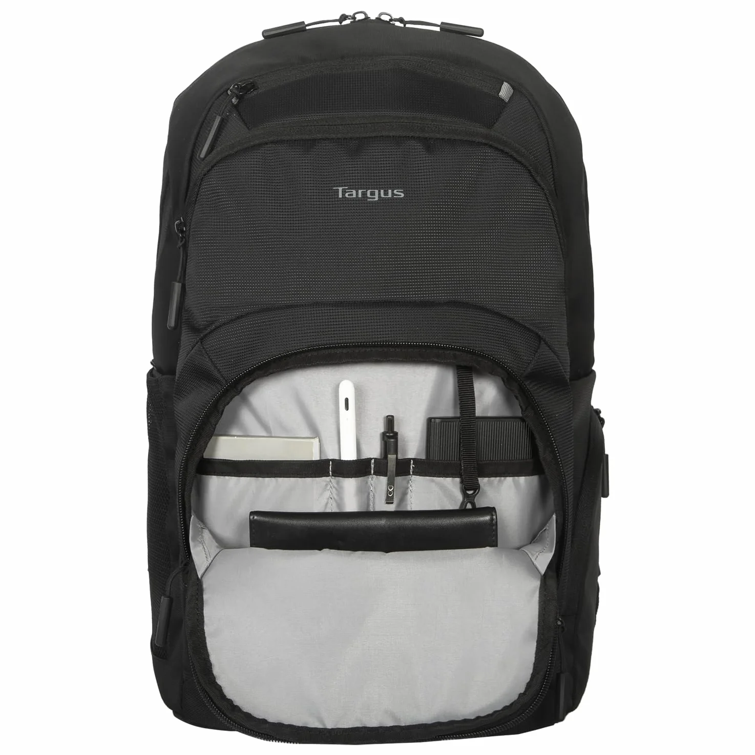 Targus Mochila para laptop, se adapta a portátiles de 15 a 16 pulgadas, capacidad de 25 litros, múltiples bolsillos, resistente al agua, color negro