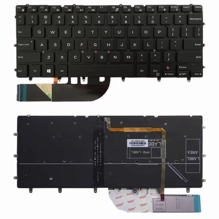 Teclado de repuesto para portátil con retroiluminación para Dell Inspiron XPS 13 7000 7347 7348 7352 7353 7359 15 7547 7548 9343 9350 9360 N7548