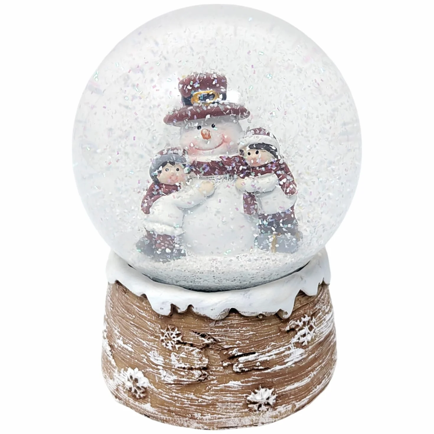 COM-FOUR® Bola de Nieve navideña decoración Festiva Nevada Brillante