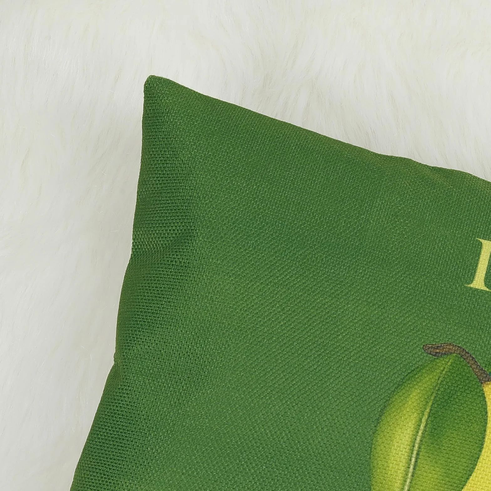 Bonhause Funda de Almohada 30 x 50 cm Cojines Decorativos Frutas Amarillas Verdes Juego de 2