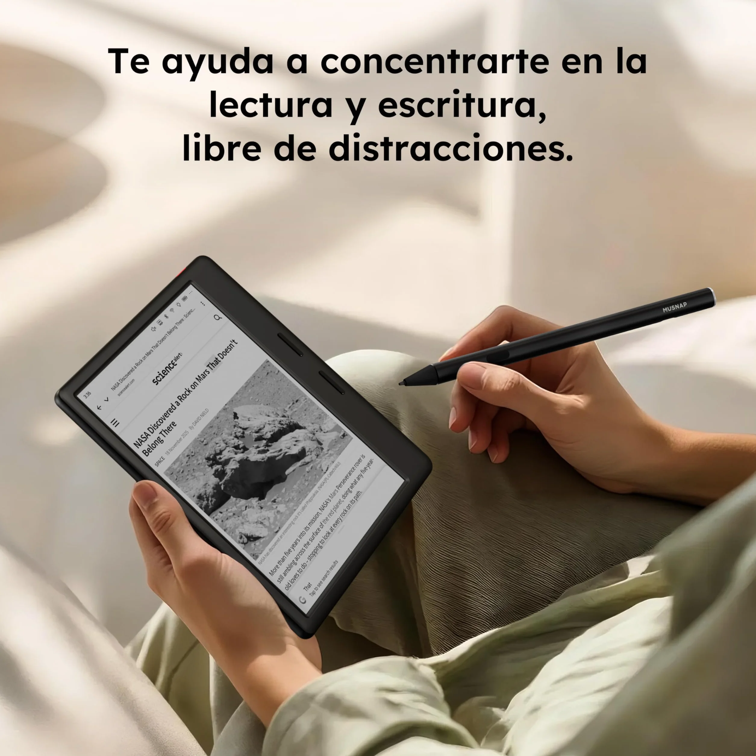 Ocean - Lector de libros electrónicos de 64 GB + 4 GB de 7 pulgadas compatible con escritura a mano, tableta de papel de tinta electrónica de 7 pulgadas con batería de larga duración para leer