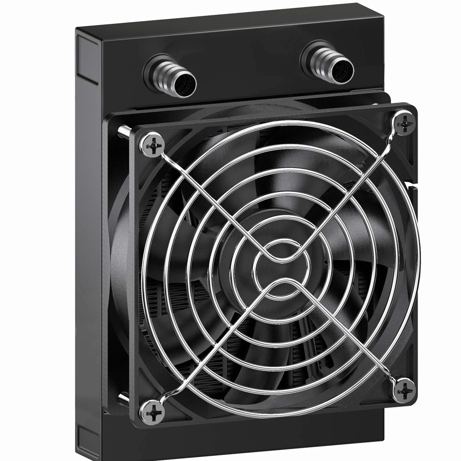 Radiador de refrigeración de agua, 8 tubos de aluminio con ventilador para PC, CPU, ordenador, sistema de refrigeración de agua, CC 12 V, 80 mm