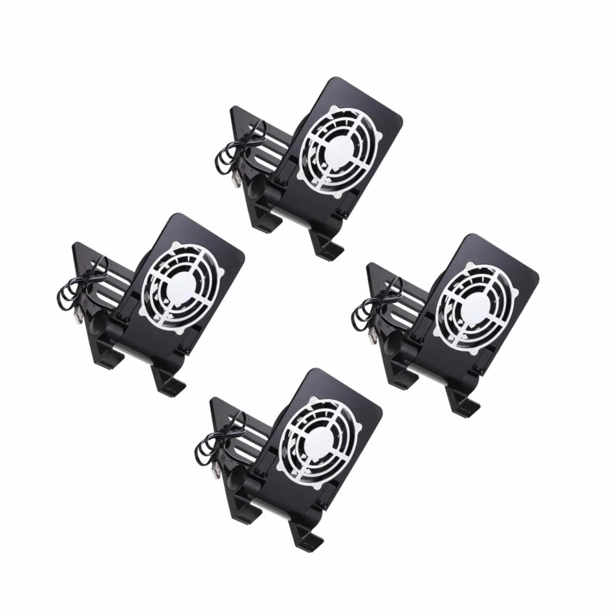 Artibetter 4piezas Soporte Usb Para Teléfono y Consola Ventilador Refrigerante Compatible Portátil Para