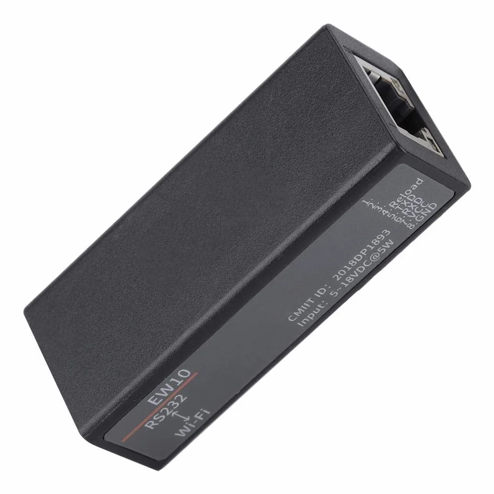 CCYLEZ Servidor en Serie Wifi, Elfin-EW10 a Módulo de Comunicación Inalámbrico Ethernet RS232 de Wifi, Dispositivos de Red Soporte Modbus IP, UDP, DHCP, DNS, HTTP