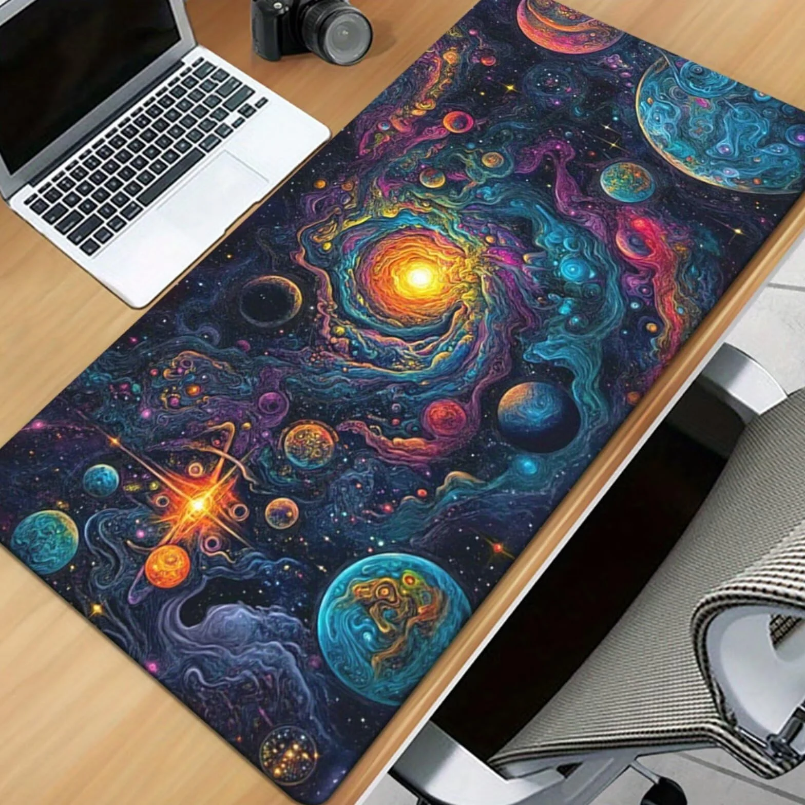 Alfombrilla de Ratón Gaming XXL 1000x500x2mm, Cielo Estrellado Ensueño | Alfombrilla Escritorio Grande Antideslizante, Superficie de Alta Precisión y Velocidad para Teclado, PC y Laptop