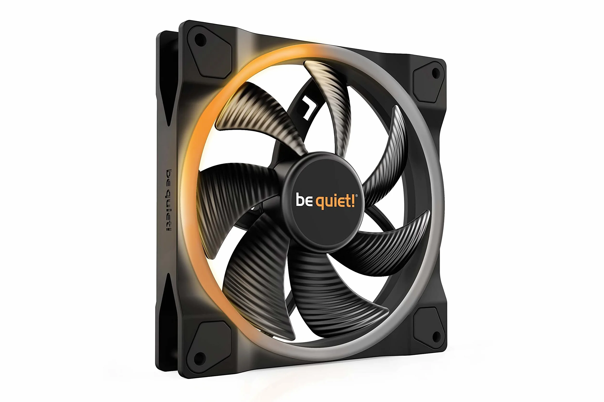 be quiet! Light Wings 140mm PWM Ventilador, iluminación ARGB, muchos colores y efectos, 18 LEDs ARGB, 7 aspas optimizadas, gran caudal de aire, muy silencioso, rodamiento Rifle