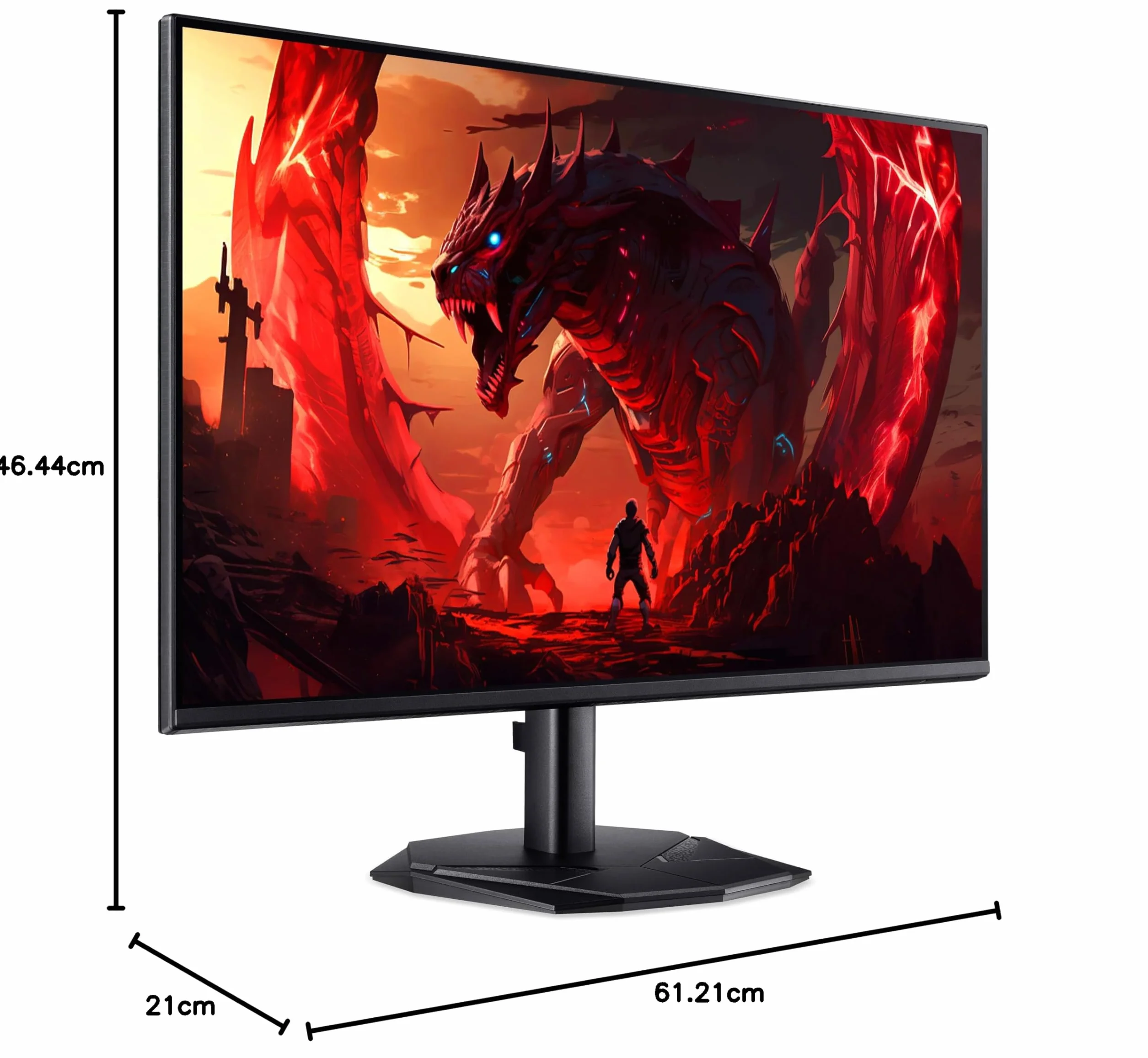 Acer Nitro KG272Gbmipfx, Monitor Gaming 27" Full HD IPS, 120Hz (1920 x 1080, 16:9, 250 Nits, Tiempo de Respuesta 1 m/s (VRB), 1xHDMI 1.4/1xDP 1.2), Monitor PC, Color Negro