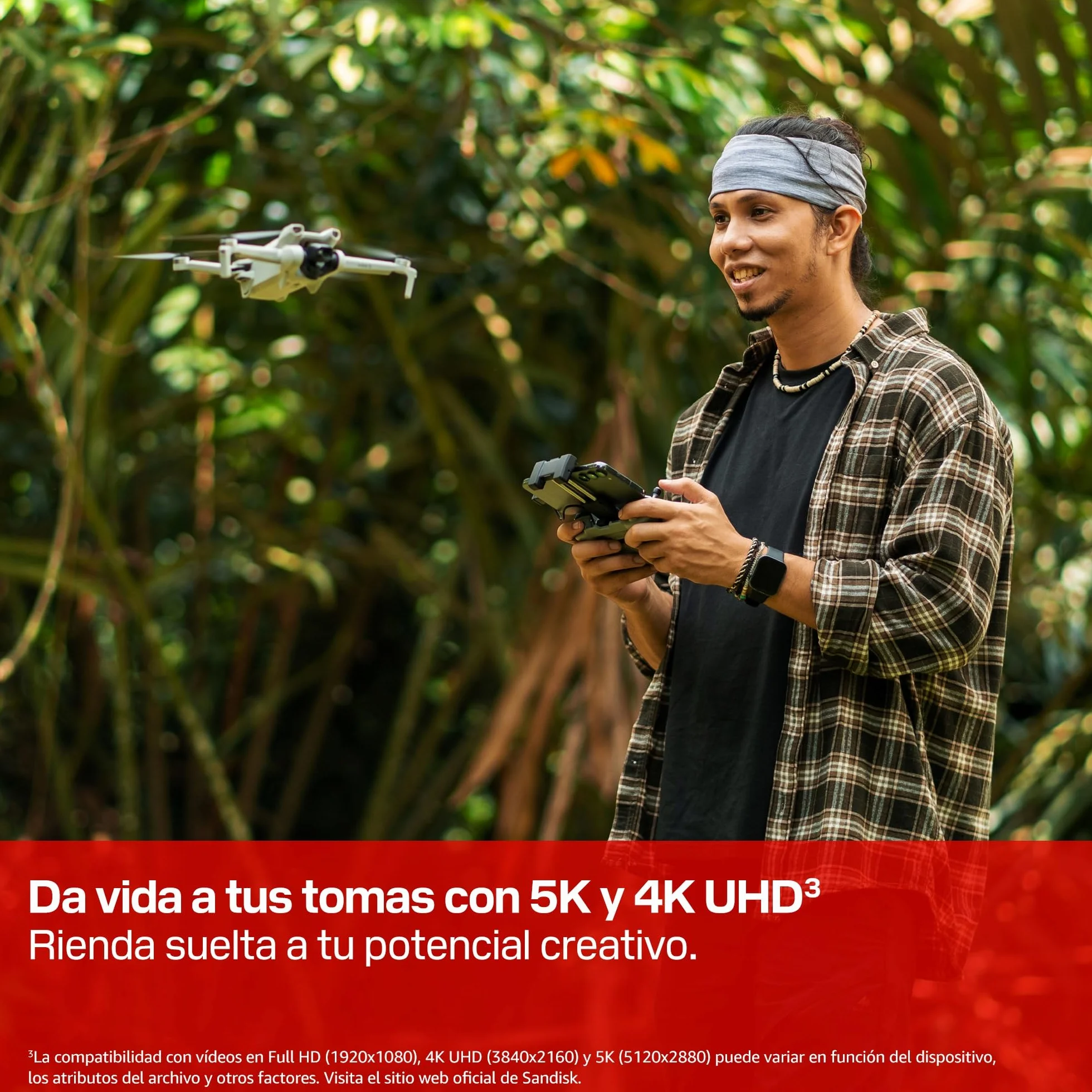 SANDISK Extreme Pro microSDHC Tarjeta UHS-I + SD Adapter, 128 GB (velocidades de Lectura de hasta 250 MB/s y velocidades de Escritura de hasta 120 MB/s, 5K, 3K, 4K UHD, C10, V30, U3, A2)