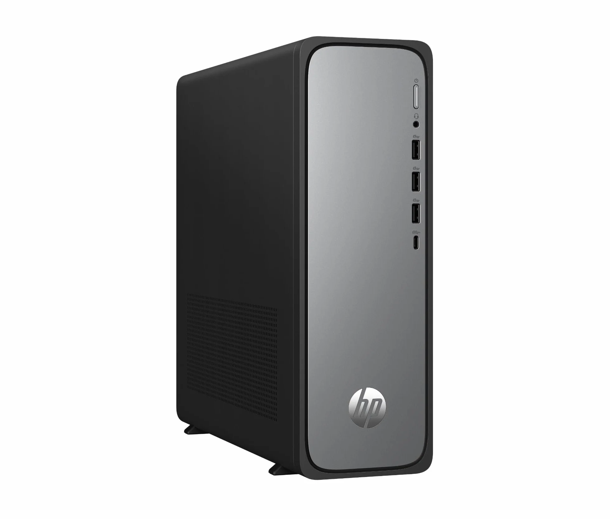 HP Ordenador de Sobremesa OmniDesk Slim (Intel Core i5-14400, 16GB DDR5 RAM, 512GB SSD, Gráficos Intel, FreeDOS) - Gris