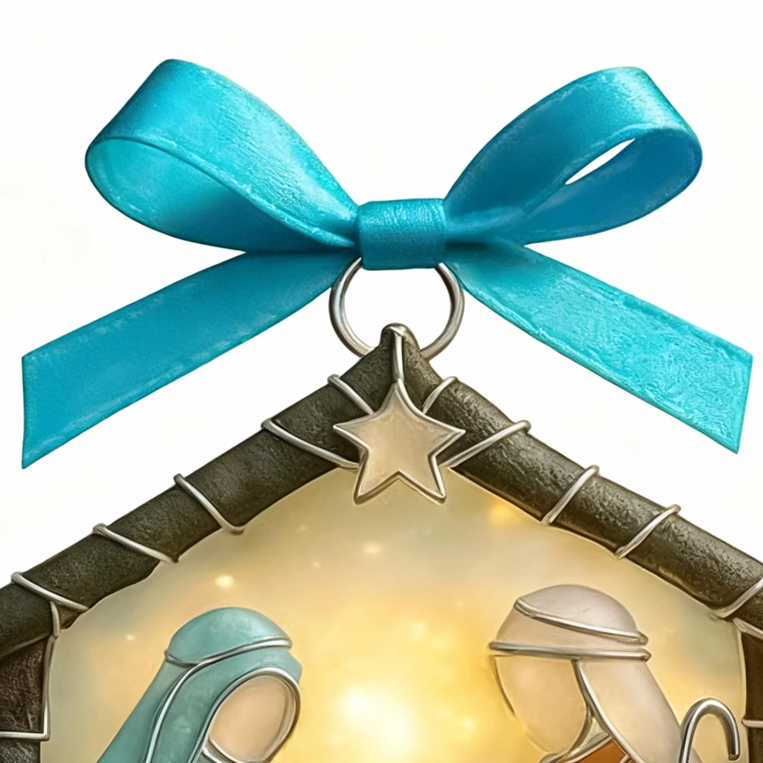 Colgante Belén Acrílico Decorativo 2D Plano Mesa Navidad Árbol