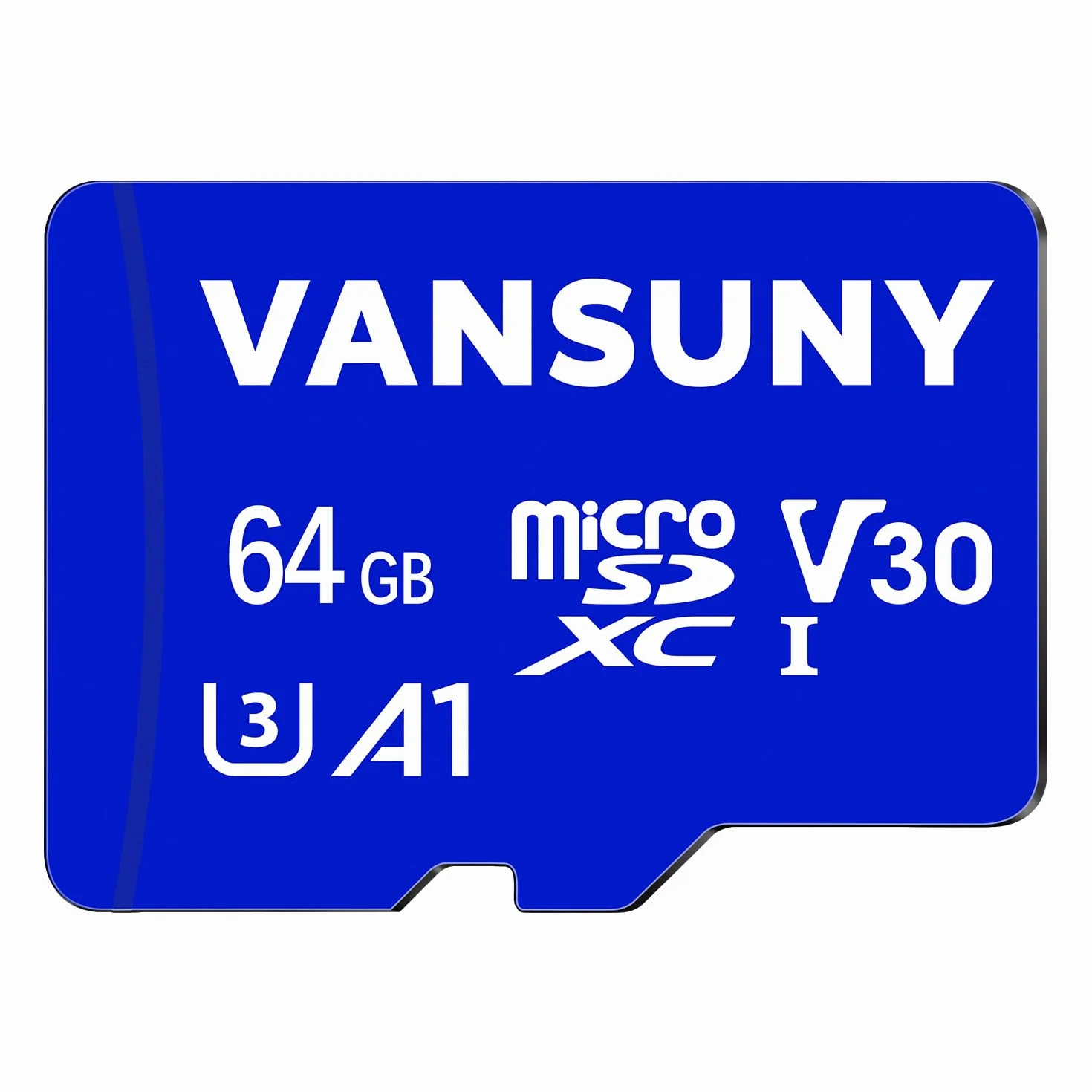 Vansuny Tarjeta Micro SD 64GB 2 Pack con Adaptador SD Micro SD 64GB Velocidad de 90 MB/s (A1, UHS-I, Clase 10, U3, V30)