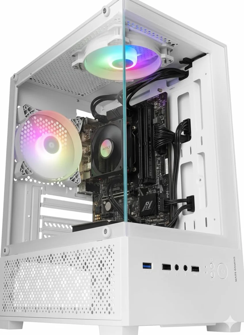 PC’S Gaming Ordenador PC Gaming Sobremesa Gamer CPU Ryzen 3 4/4N x 4,0 GHz, T. Gráfica AMD Vega 8, SSD HDD 500GB, Ram 8 GB + WiFi de Regalo. pc Gamer, pc Gaming, Ordenador para Juegos Windows 11