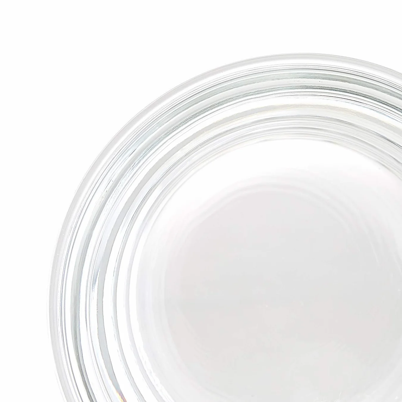 Amazon Basics ABL001 Pojemnik szklany przezroczysty z niebieską pokrywką 120 ml, 4 sztuki