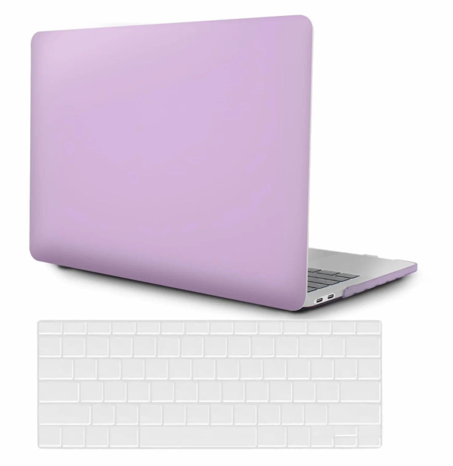 Funda Dura Compatible con MacBook Pro 14 Pulgadas 2023 2022 2021 Modelo A2918 A2992 M3 A2779 M2 A2442 M1 Pro/MAX, Plástico Carcasa Protectora Estuche & Teclado Cubierta, Lila