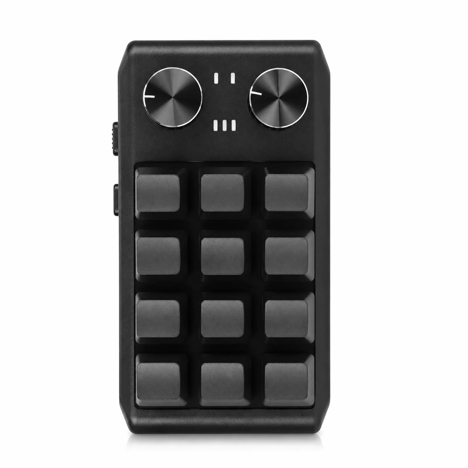Teclado Personalizado Mini Teclado Mecánico con Interruptor Rojo de 12 Teclas, Teclado Macro Programable de 2 Perillas con Multifunción para Computadora (BT inalámbrico (batería