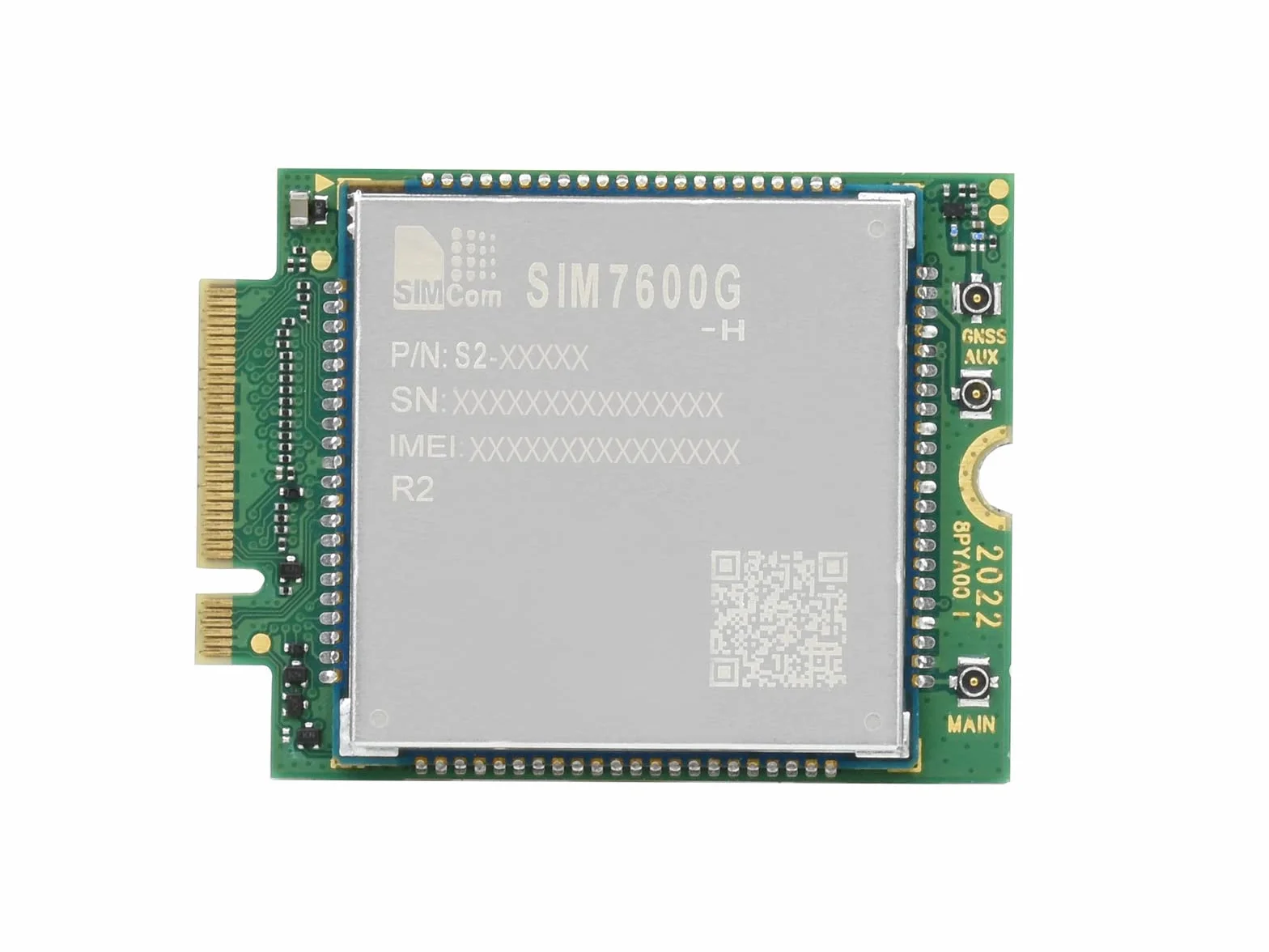 Waveshare SIM7600G-H-M.2 SIMCom Original 4G LTE Cat-4 módulo cobertura global con soporte GNSS M.2 B llave