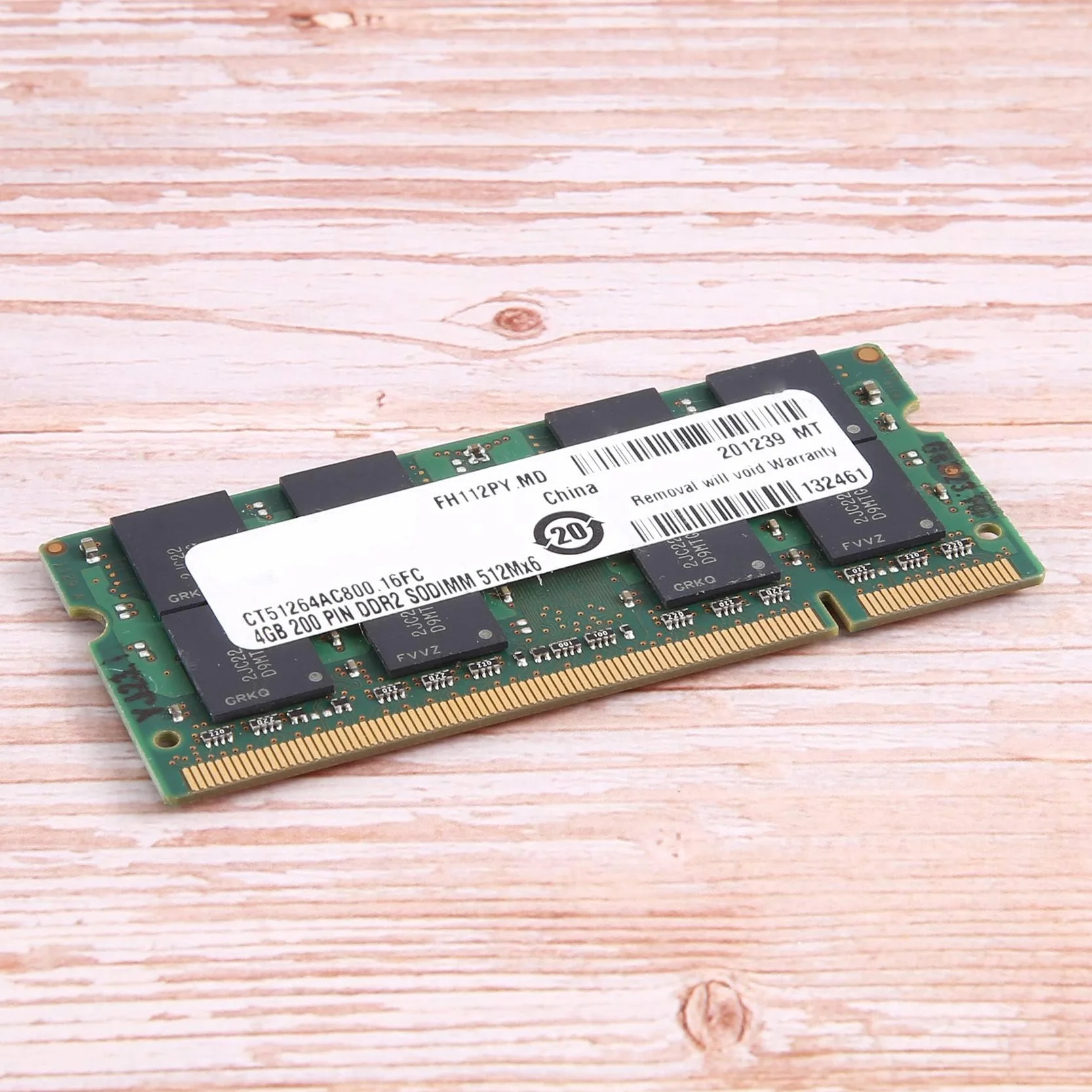 Memoria SODIMM para ordenador portátil MT DDR2, 4 GB, 800 MHz, PC2, 6400S, 16 chips 2RX8, 1,8 V, 200 , SODIMM, para ordenador portátil, fácil de instalar
