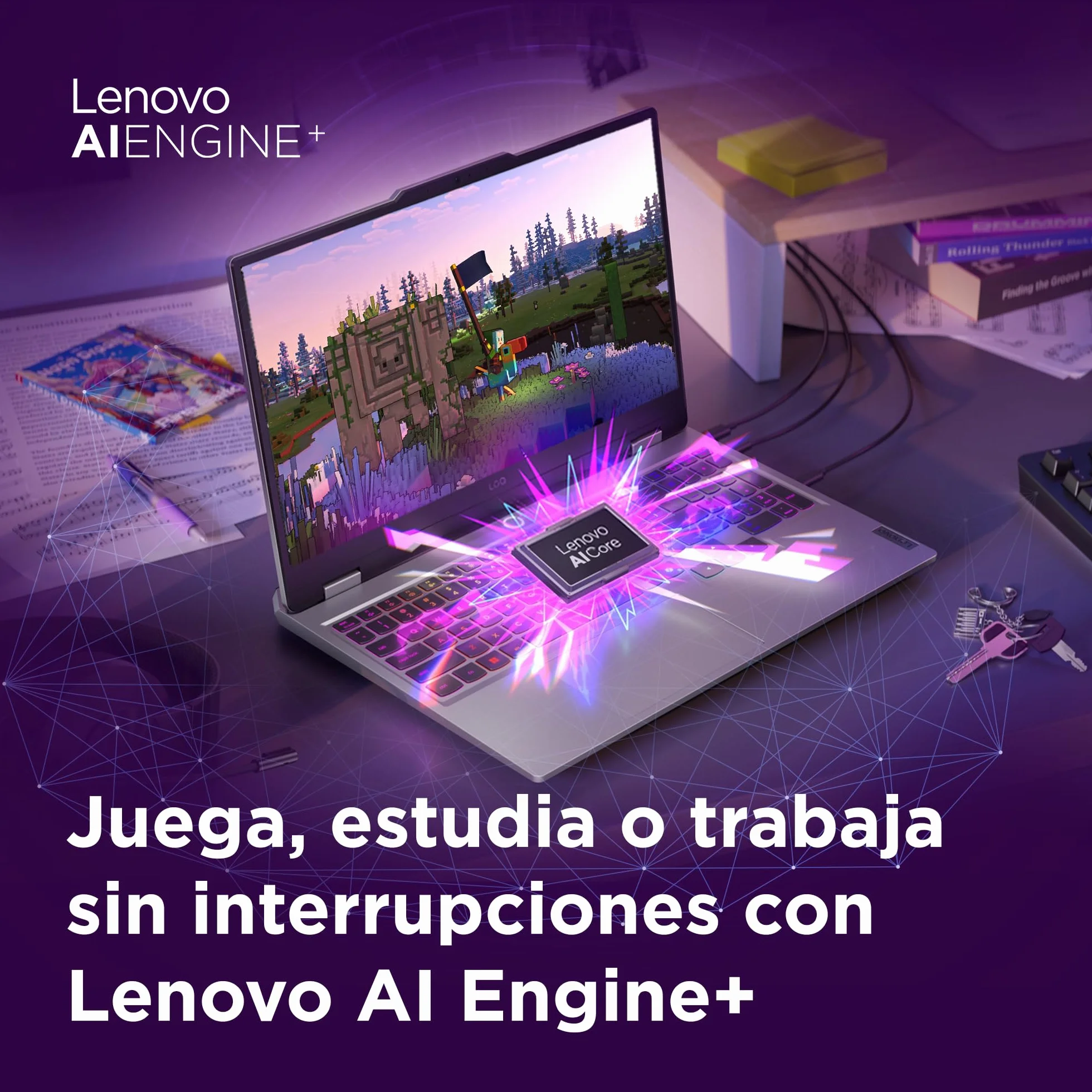 Lenovo LOQ Gen 10 - Portátil Gaming IA 15.6" FHD (Intel Core i7-13650HX, NVIDIA GeForce RTX 5060, 32 GB RAM, 1 TB SSD, 144 Hz, Wi-Fi 6, Sin Sistema Operativo) QWERTY RGB 24 Zonas Español - Gris