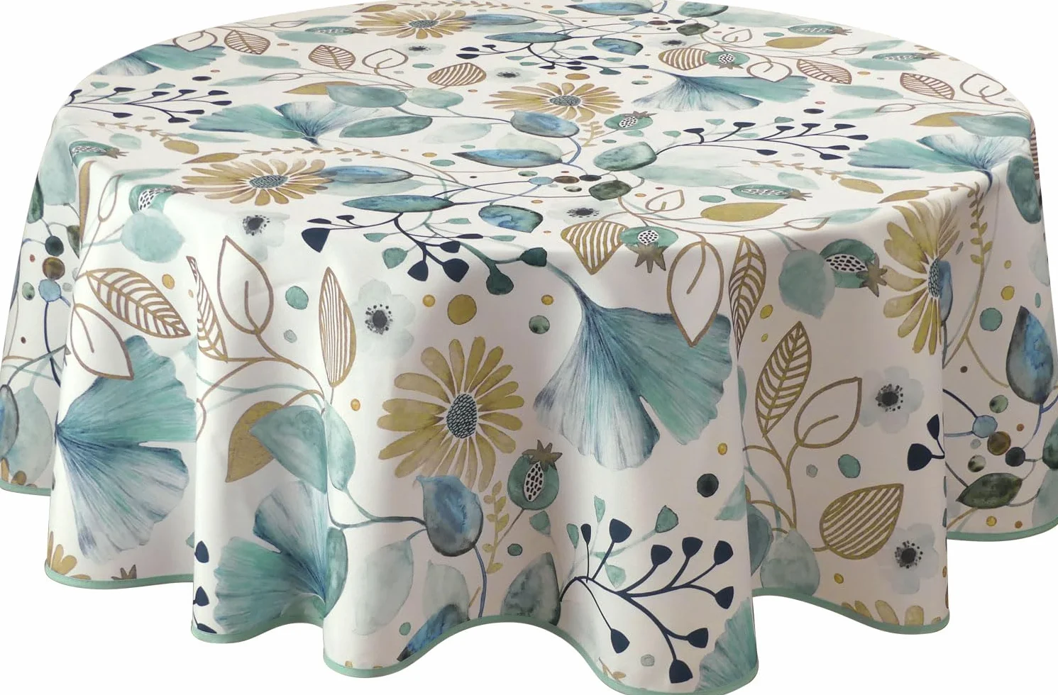 Mantel Antimanchas Le linge de Jules 160 cm Azul Beige