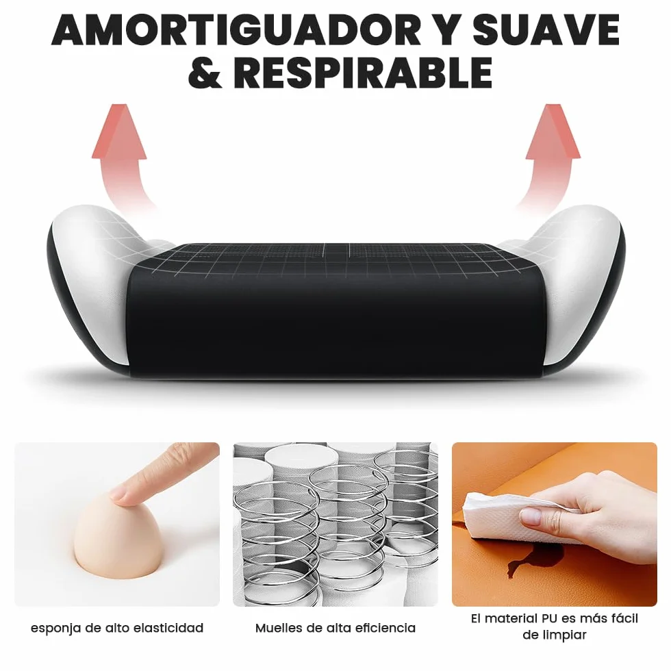Silla Ergonómica para Videojuegos SUKIDA, Piel Sintética, Reposacabezas, Soporte Lumbar, 150 kg