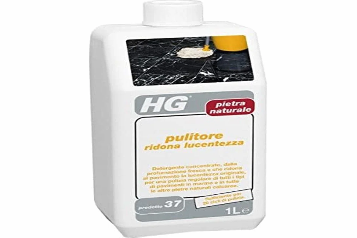 HG Limpiador con fórmula altamente concentrada para suelos de mármol y piedra caliza, para una eliminación eficaz de la suciedad 1 L (221100108)