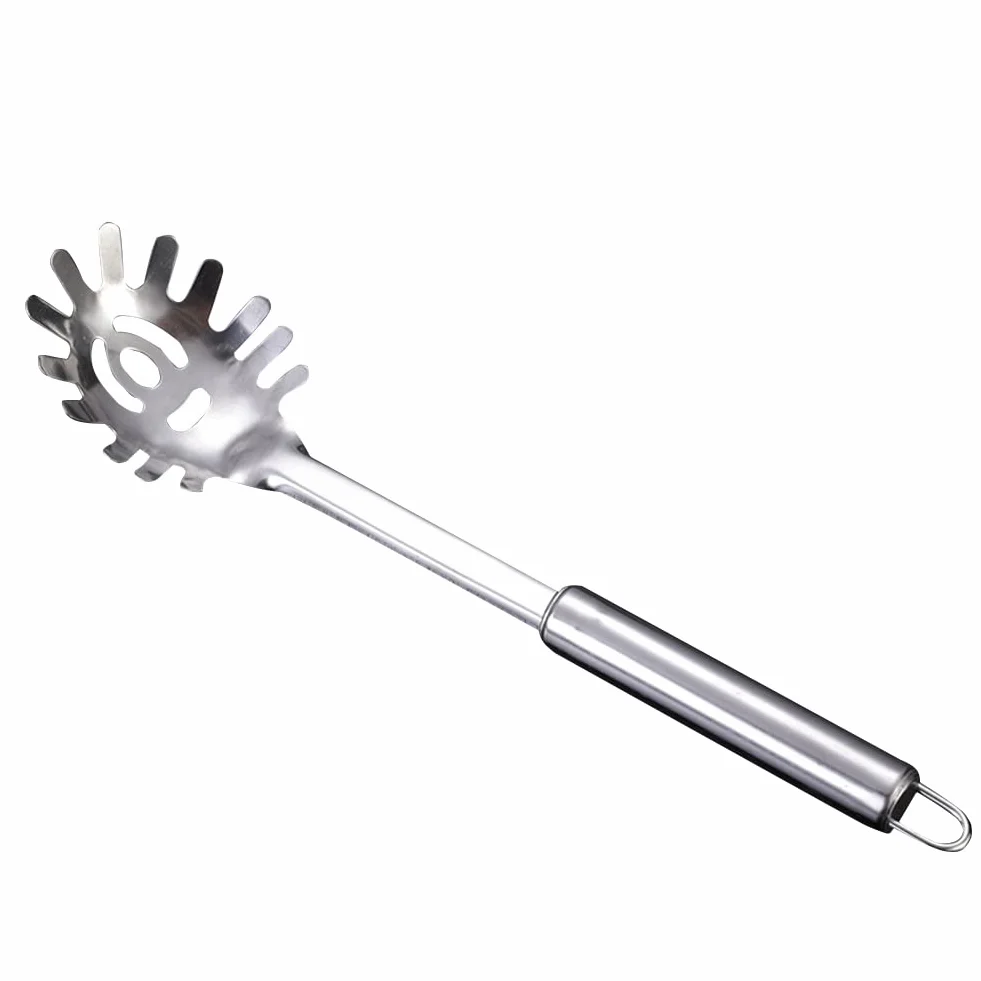 Spaghettilöffel Edelstahl poliert 32 cm ergonomischer Griff spülmaschinengeeignet