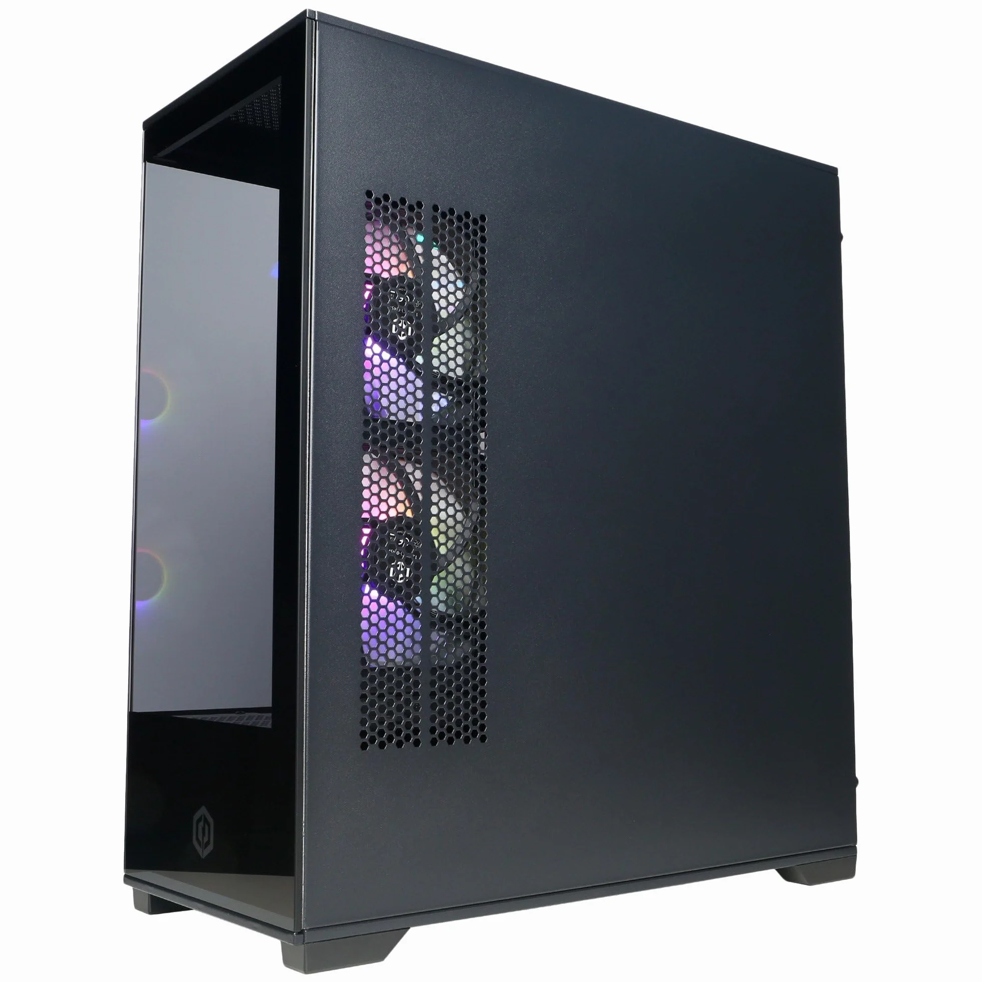 CYBERPOWERPC Wyvern Gaming PC - AMD Ryzen 7 5700X, Nvidia RTX 5060 8GB, 16GB RAM, 1TB NVMe SSD, 650W 80+ PSU, Wi-Fi, Windows 11, Prism Panoramic RGB Black