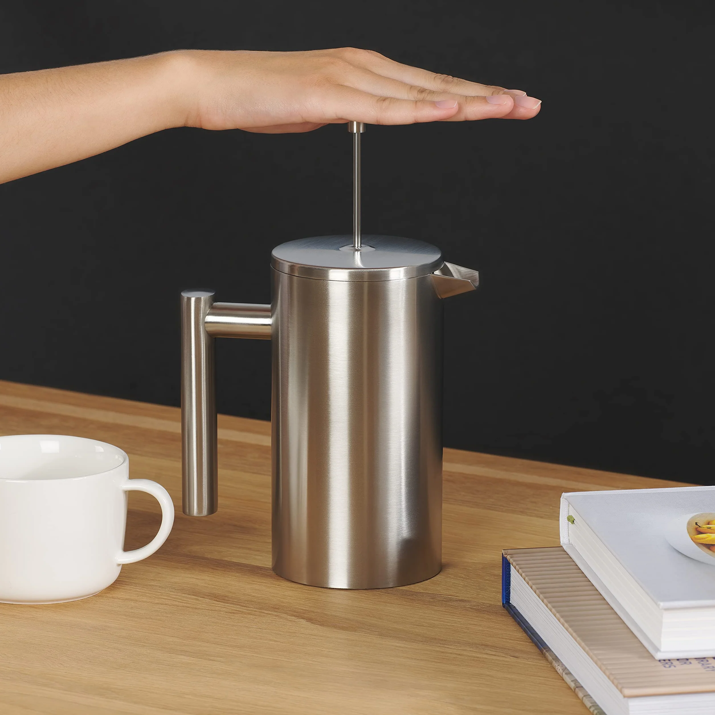 Blumtal Prensa Francesa de Acero Inoxidable 600 ml Cafetera Termo Doble Pared Aislada
