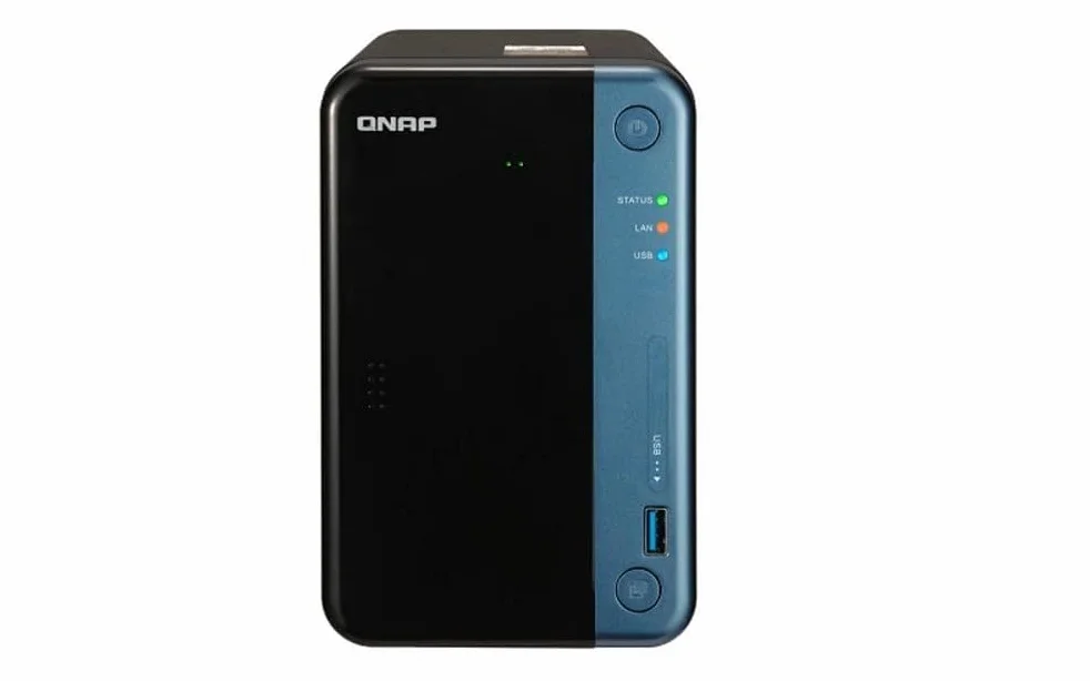 QNAP TS-253Be - Unidad RAID (Unidad de disco duro, SSD, Serial ATA III, 2.5/3.5", 0, 1, 5, 6, 10, JBOD, Intel Celeron, J3455)