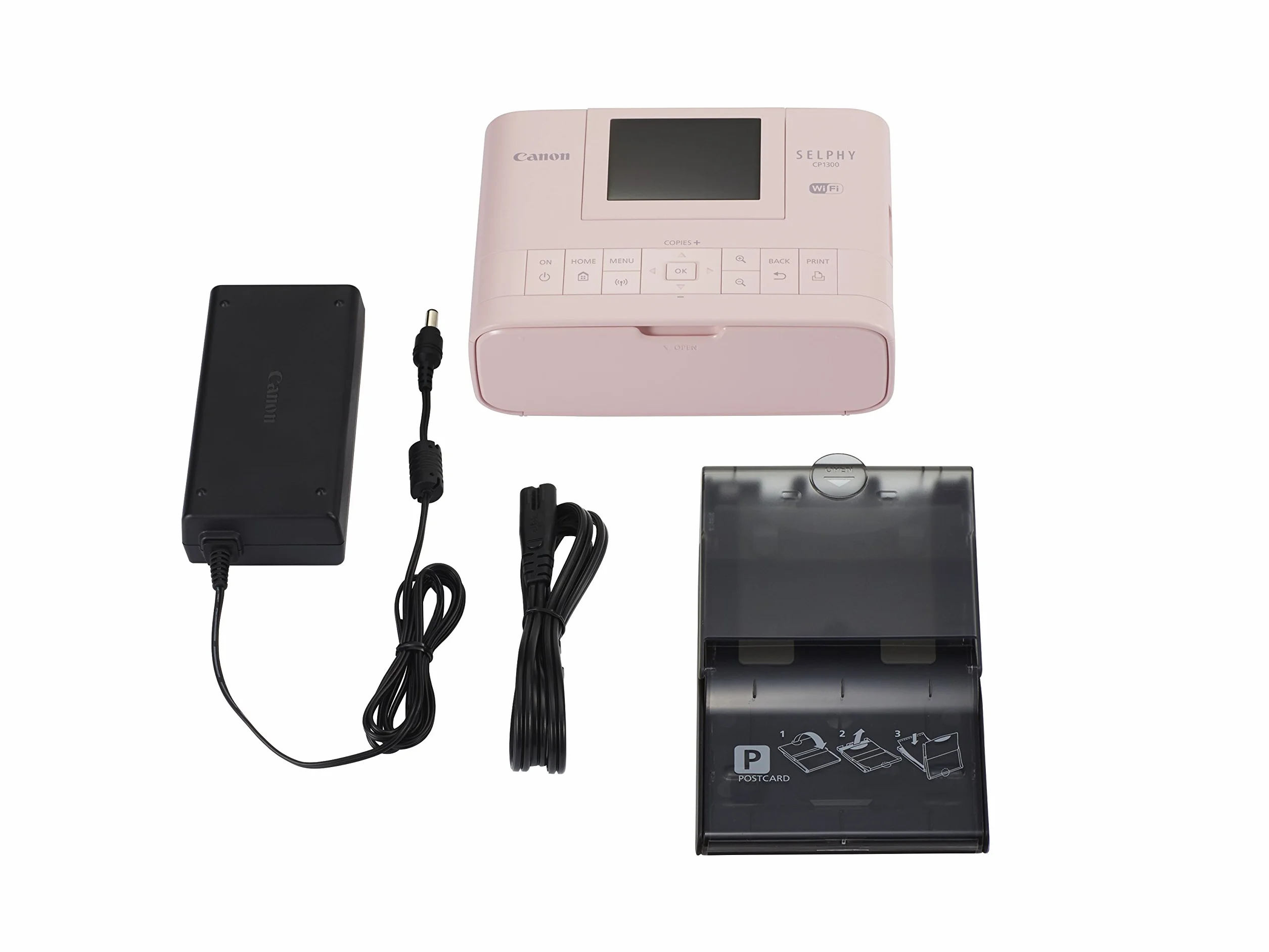 Canon Selphy CP1300 - Impresora fotográfica compacta, Color Rosa