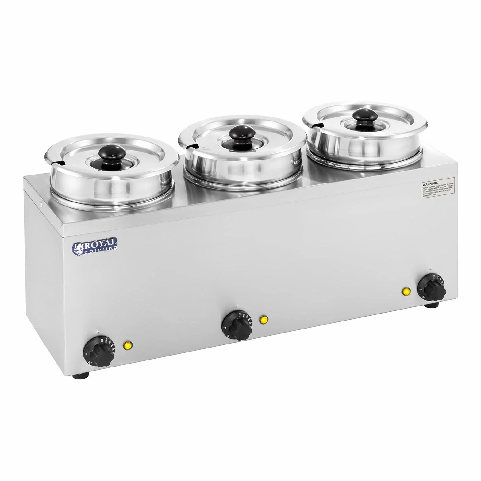 Royal Catering RCBM-3/3R Baño María Hotpot 3 x 2,75 L 450 W