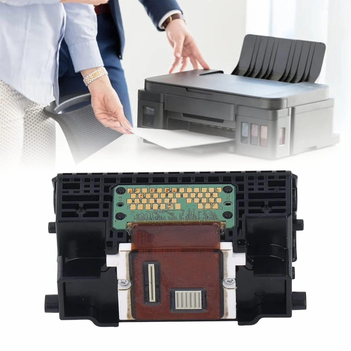 Reemplazo del Cabezal de Impresión, Impresión Clara y Elegante, Material UPVC, Compatible con QY6 0073, IP3600, IP3680, MP540, MP545, MP550, Fácil de Instalar para el Hogar, la