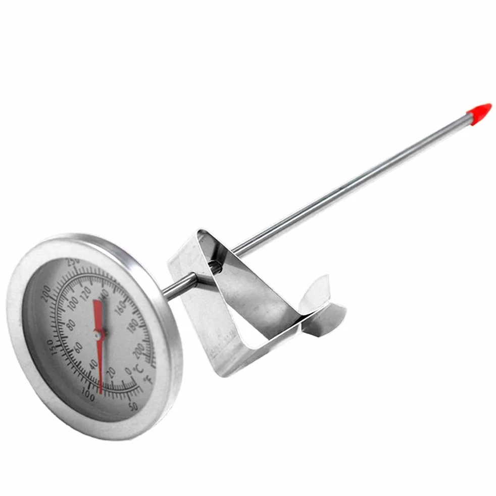 Termómetro de Aceite para Freír de Acero Inoxidable, Sonda de 20 cm para Freidora